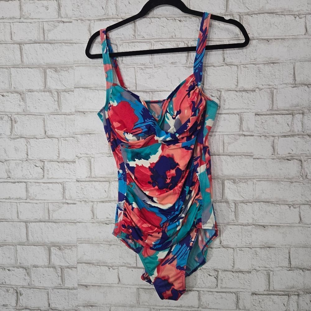 croft & barrow colorful one-piece swimsuit